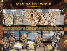 Tablet Screenshot of marinafirewood.com